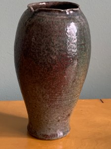 Salt glazed vase