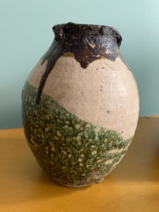 Raku vase