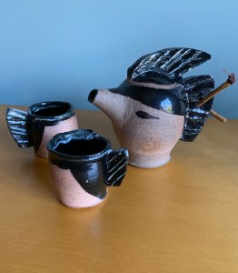 Self-portrait teapot